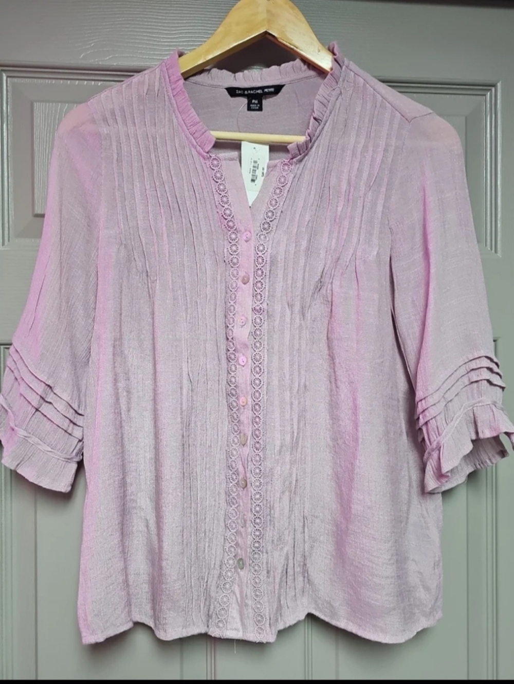 NWT Zac & Rachel Petite size medium Lavender button down